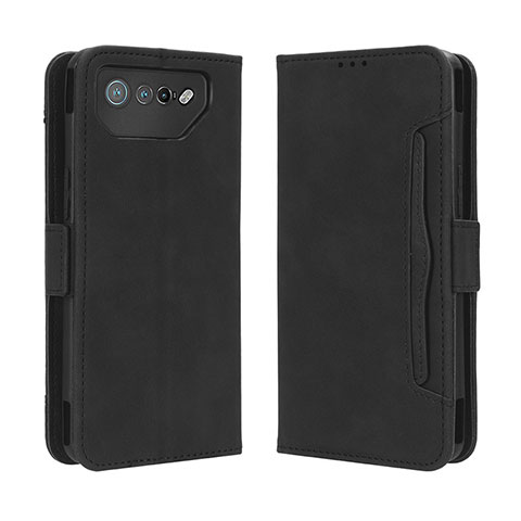 Coque Portefeuille Livre Cuir Etui Clapet BY3 pour Asus ROG Phone 7 Noir