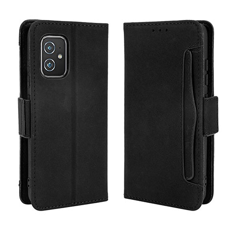 Coque Portefeuille Livre Cuir Etui Clapet BY3 pour Asus Zenfone 8 ZS590KS Noir