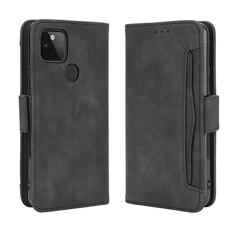 Coque Portefeuille Livre Cuir Etui Clapet BY3 pour Google Pixel 4a 5G Noir