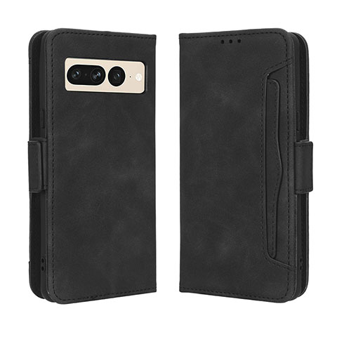 Coque Portefeuille Livre Cuir Etui Clapet BY3 pour Google Pixel 7 Pro 5G Noir