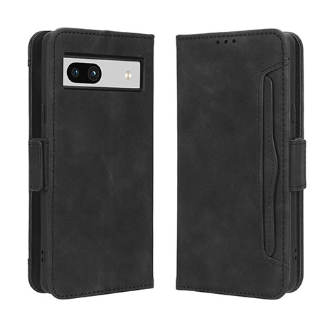 Coque Portefeuille Livre Cuir Etui Clapet BY3 pour Google Pixel 7a 5G Noir