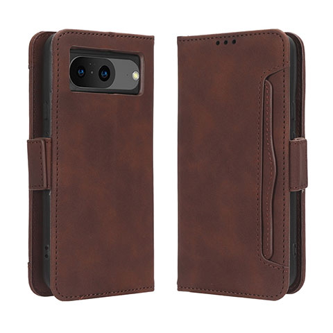 Coque Portefeuille Livre Cuir Etui Clapet BY3 pour Google Pixel 8 5G Marron