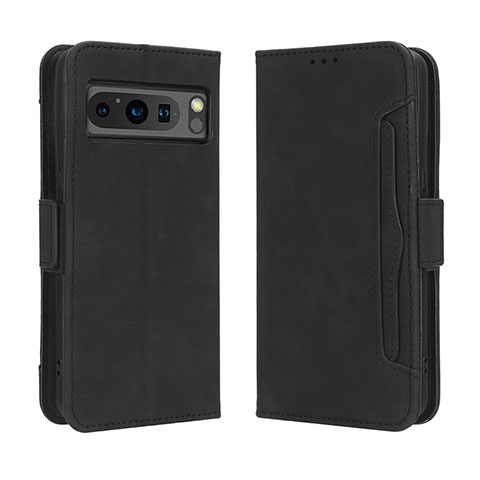 Coque Portefeuille Livre Cuir Etui Clapet BY3 pour Google Pixel 8 Pro 5G Noir