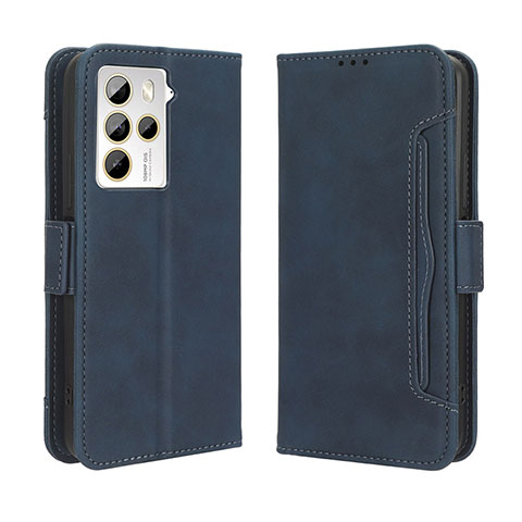 Coque Portefeuille Livre Cuir Etui Clapet BY3 pour HTC U23 5G Bleu