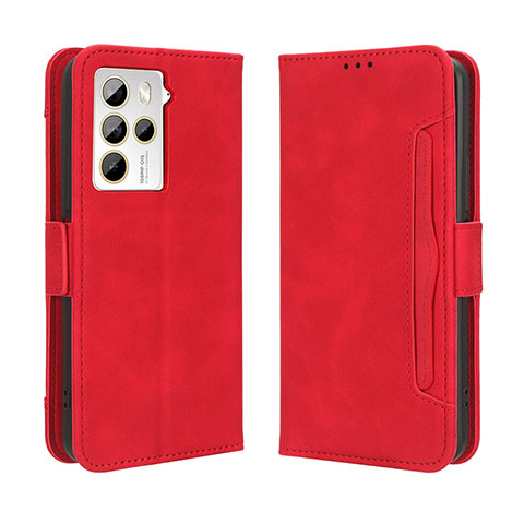 Coque Portefeuille Livre Cuir Etui Clapet BY3 pour HTC U23 5G Rouge