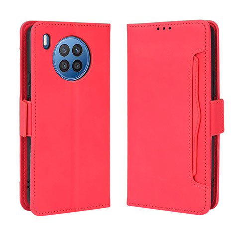 Coque Portefeuille Livre Cuir Etui Clapet BY3 pour Huawei Honor 50 Lite Rouge