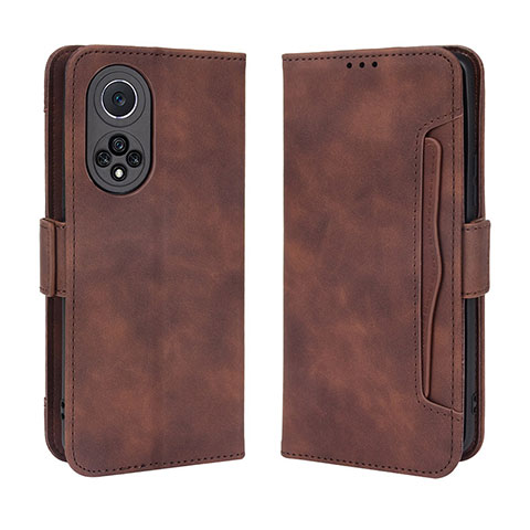 Coque Portefeuille Livre Cuir Etui Clapet BY3 pour Huawei Honor 50 Pro 5G Marron