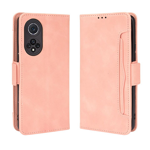 Coque Portefeuille Livre Cuir Etui Clapet BY3 pour Huawei Honor 50 Pro 5G Rose