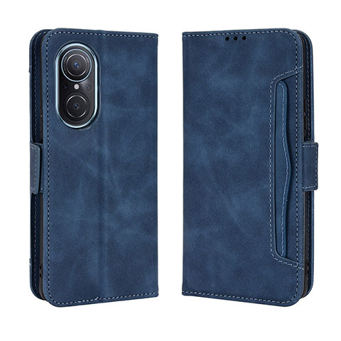 Coque Portefeuille Livre Cuir Etui Clapet BY3 pour Huawei Honor 50 SE 5G Bleu