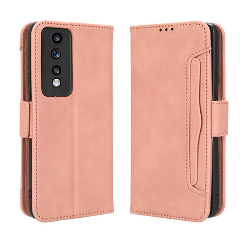 Coque Portefeuille Livre Cuir Etui Clapet BY3 pour Huawei Honor 80 GT 5G Rose