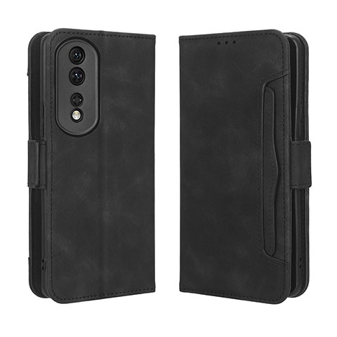 Coque Portefeuille Livre Cuir Etui Clapet BY3 pour Huawei Honor 80 Pro 5G Noir