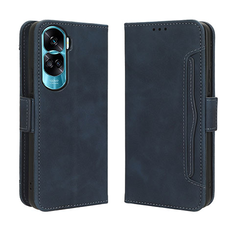 Coque Portefeuille Livre Cuir Etui Clapet BY3 pour Huawei Honor 90 Lite 5G Bleu