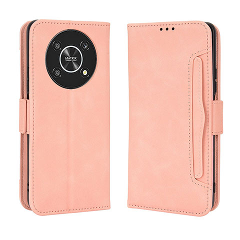 Coque Portefeuille Livre Cuir Etui Clapet BY3 pour Huawei Honor Magic4 Lite 5G Rose