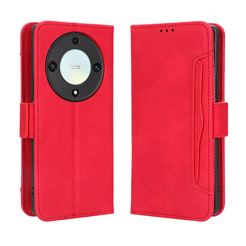 Coque Portefeuille Livre Cuir Etui Clapet BY3 pour Huawei Honor Magic5 Lite 5G Rouge