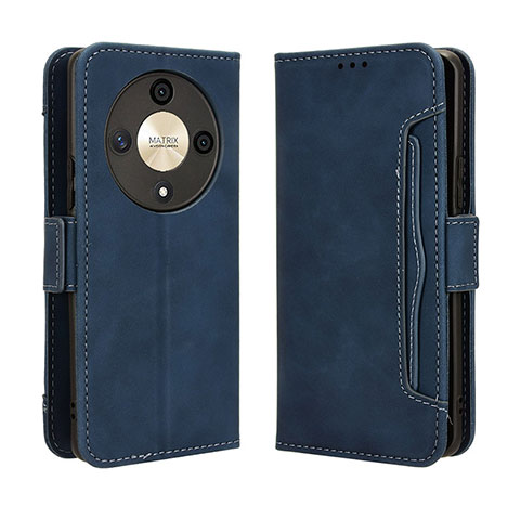 Coque Portefeuille Livre Cuir Etui Clapet BY3 pour Huawei Honor Magic6 Lite 5G Bleu