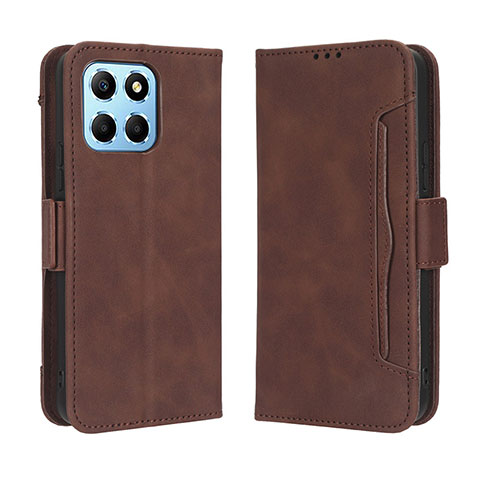 Coque Portefeuille Livre Cuir Etui Clapet BY3 pour Huawei Honor X6S Marron