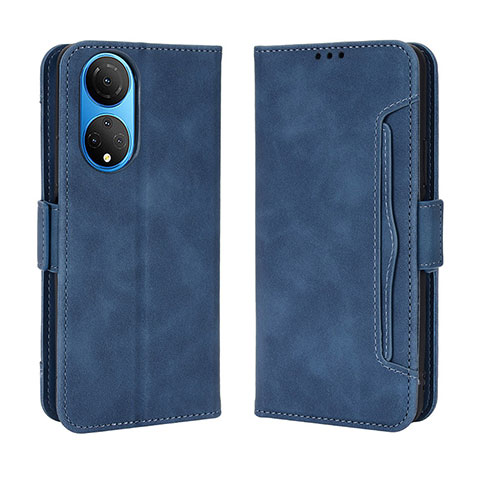 Coque Portefeuille Livre Cuir Etui Clapet BY3 pour Huawei Honor X7 Bleu