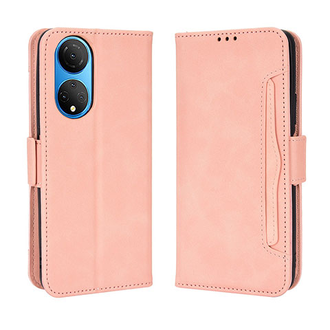 Coque Portefeuille Livre Cuir Etui Clapet BY3 pour Huawei Honor X7 Rose