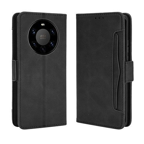 Coque Portefeuille Livre Cuir Etui Clapet BY3 pour Huawei Mate 40 Pro+ Plus Noir