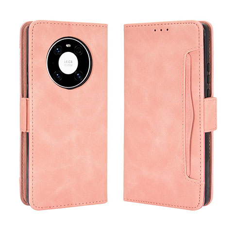 Coque Portefeuille Livre Cuir Etui Clapet BY3 pour Huawei Mate 40 Rose