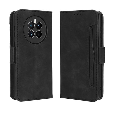 Coque Portefeuille Livre Cuir Etui Clapet BY3 pour Huawei Mate 50 Noir