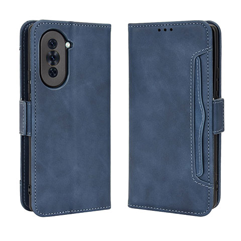 Coque Portefeuille Livre Cuir Etui Clapet BY3 pour Huawei Nova 10 Bleu