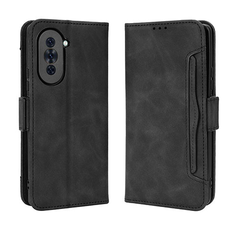 Coque Portefeuille Livre Cuir Etui Clapet BY3 pour Huawei Nova 10 Noir