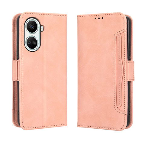 Coque Portefeuille Livre Cuir Etui Clapet BY3 pour Huawei Nova 10 SE Rose