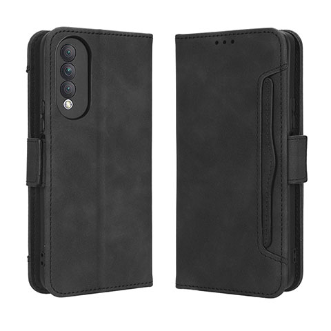 Coque Portefeuille Livre Cuir Etui Clapet BY3 pour Huawei Nova 10z Noir