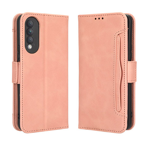 Coque Portefeuille Livre Cuir Etui Clapet BY3 pour Huawei Nova 10z Rose