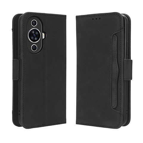 Coque Portefeuille Livre Cuir Etui Clapet BY3 pour Huawei Nova 11 Noir