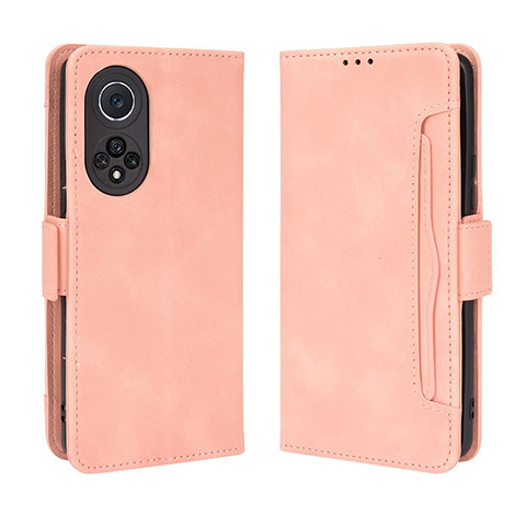 Coque Portefeuille Livre Cuir Etui Clapet BY3 pour Huawei Nova 9 Pro Rose