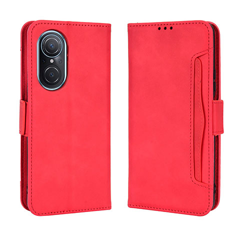 Coque Portefeuille Livre Cuir Etui Clapet BY3 pour Huawei Nova 9 SE Rouge