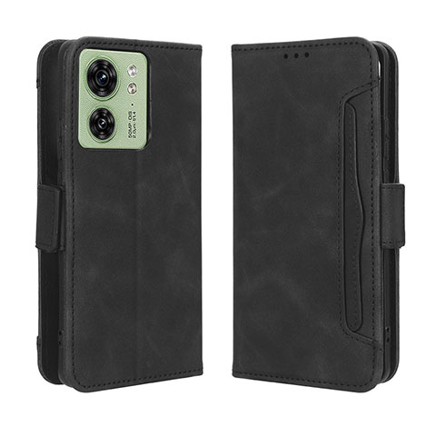 Coque Portefeuille Livre Cuir Etui Clapet BY3 pour Motorola Moto Edge 40 5G Noir