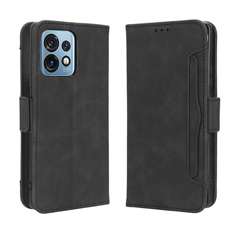 Coque Portefeuille Livre Cuir Etui Clapet BY3 pour Motorola Moto Edge Plus (2023) 5G Noir