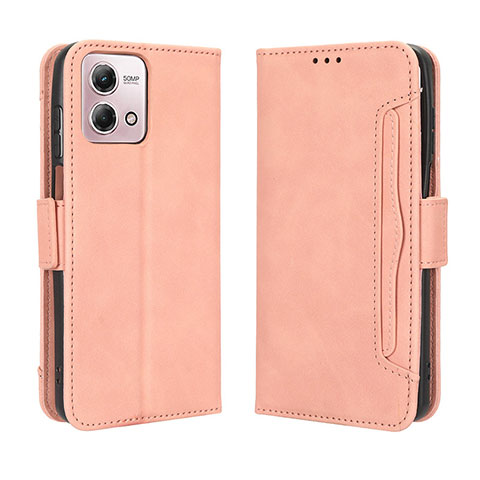 Coque Portefeuille Livre Cuir Etui Clapet BY3 pour Motorola Moto G Stylus (2023) 5G Rose