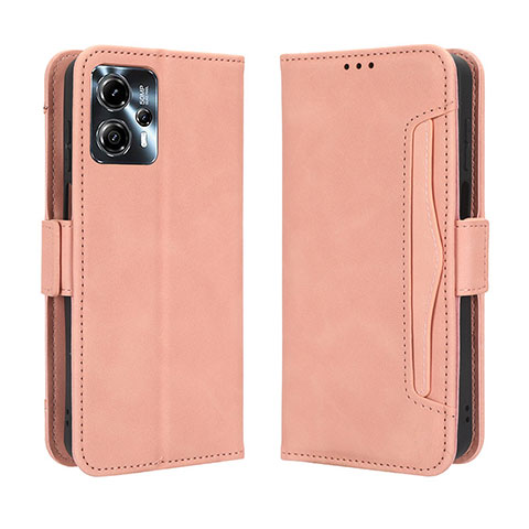 Coque Portefeuille Livre Cuir Etui Clapet BY3 pour Motorola Moto G13 Rose