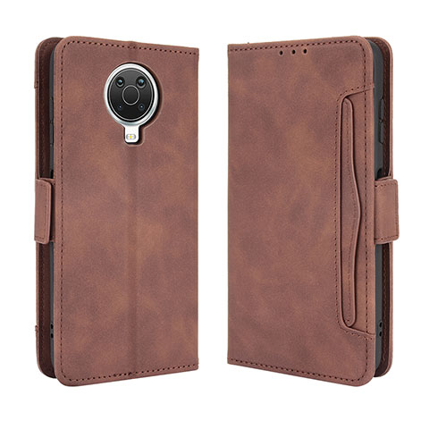 Coque Portefeuille Livre Cuir Etui Clapet BY3 pour Nokia 6.3 Marron