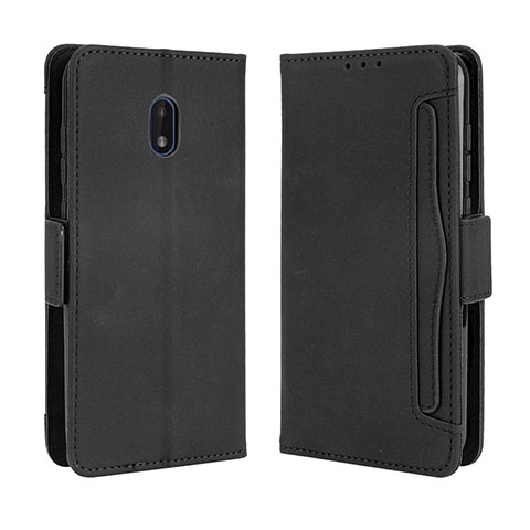 Coque Portefeuille Livre Cuir Etui Clapet BY3 pour Nokia C01 Plus Noir