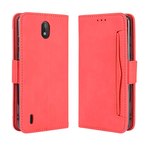 Coque Portefeuille Livre Cuir Etui Clapet BY3 pour Nokia C2 Rouge