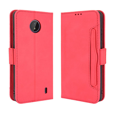 Coque Portefeuille Livre Cuir Etui Clapet BY3 pour Nokia C20 Rouge