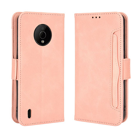 Coque Portefeuille Livre Cuir Etui Clapet BY3 pour Nokia C200 Rose