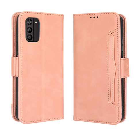 Coque Portefeuille Livre Cuir Etui Clapet BY3 pour Nokia G100 Rose