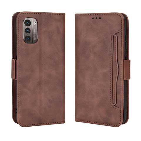 Coque Portefeuille Livre Cuir Etui Clapet BY3 pour Nokia G11 Marron