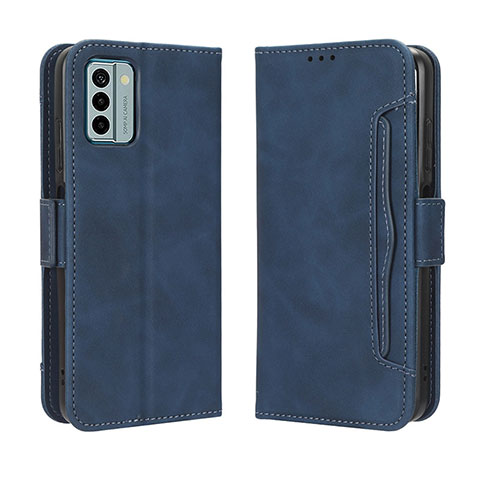 Coque Portefeuille Livre Cuir Etui Clapet BY3 pour Nokia G22 Bleu