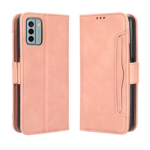 Coque Portefeuille Livre Cuir Etui Clapet BY3 pour Nokia G22 Rose