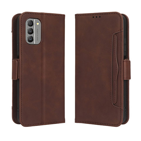 Coque Portefeuille Livre Cuir Etui Clapet BY3 pour Nokia G400 5G Marron