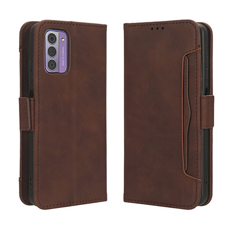 Coque Portefeuille Livre Cuir Etui Clapet BY3 pour Nokia G42 5G Marron