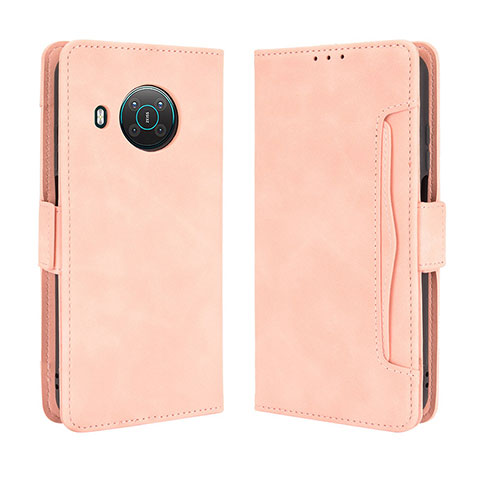 Coque Portefeuille Livre Cuir Etui Clapet BY3 pour Nokia X100 5G Rose