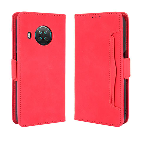 Coque Portefeuille Livre Cuir Etui Clapet BY3 pour Nokia X100 5G Rouge